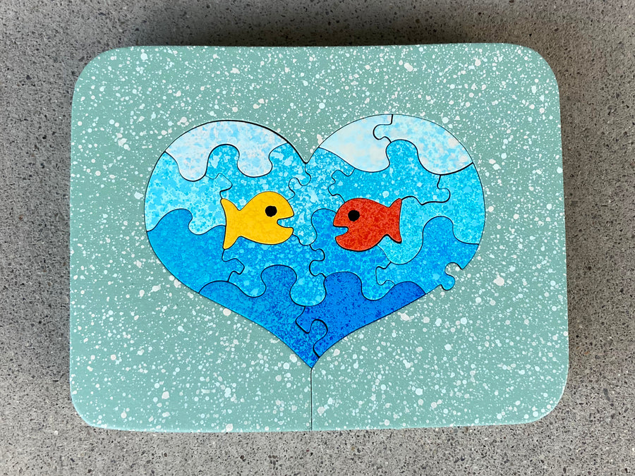 Lil' Heart (Two Fish/Mint)