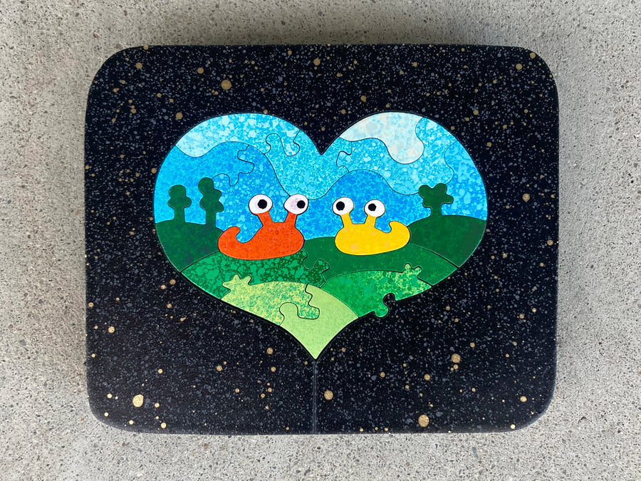 Lil' Heart (Two Slugs/Black-Gold)