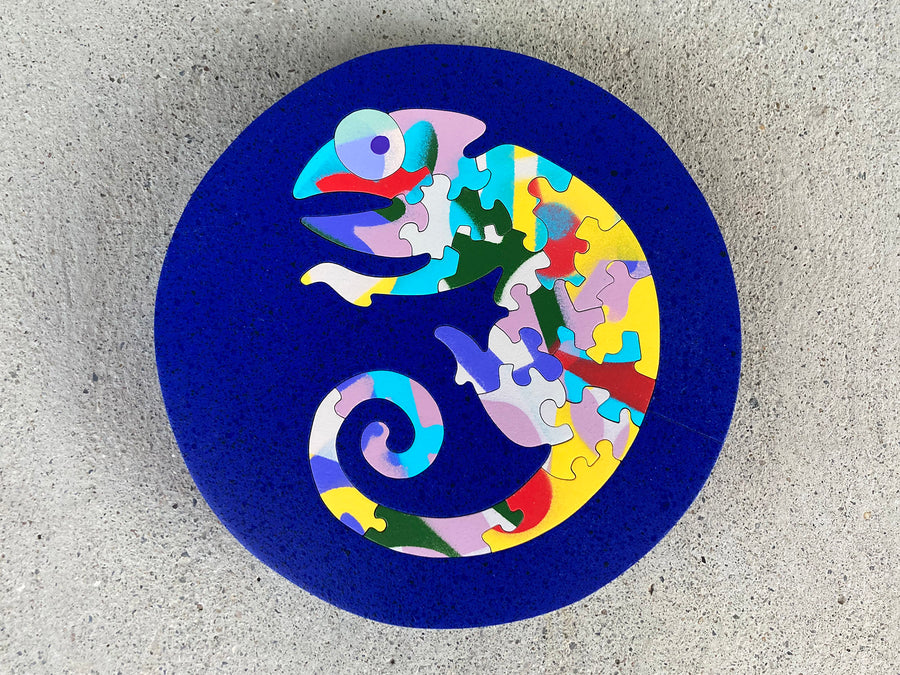 Crafty Chameleon (Ink Blue)