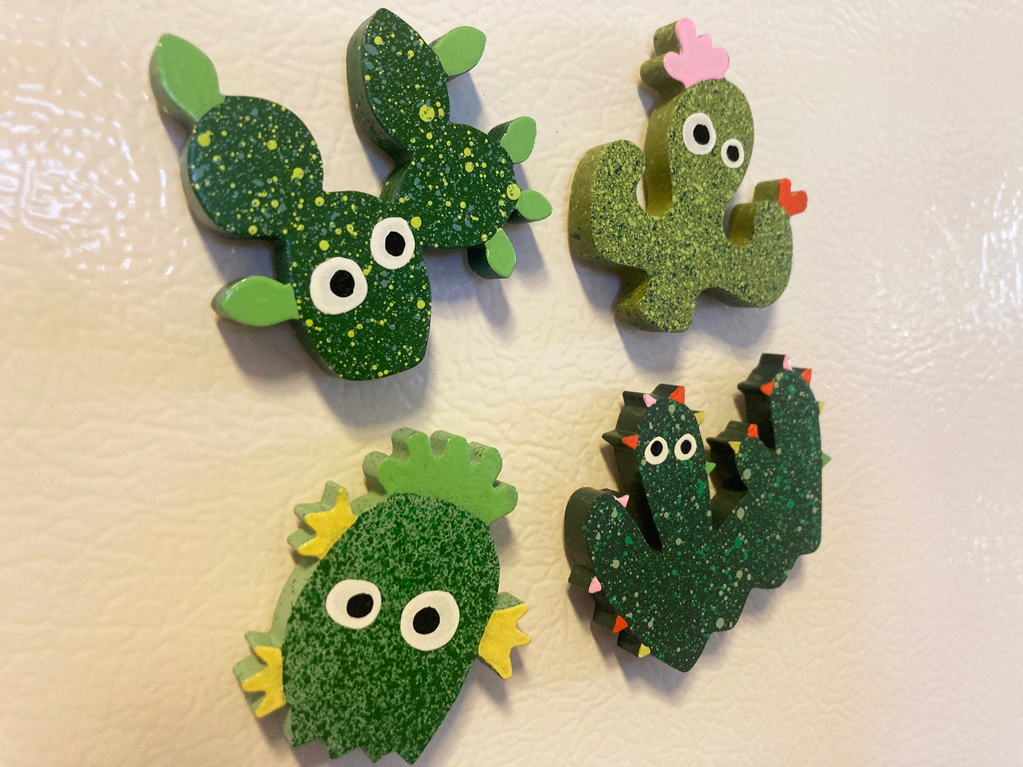 Lucky Cactus Magnet 4-Pack