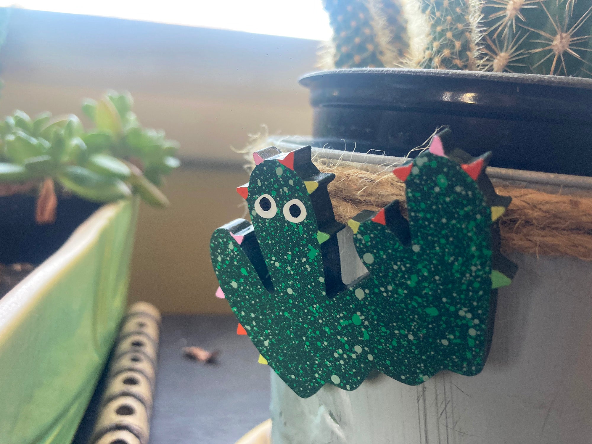 Lucky Cactus Magnet 4-Pack