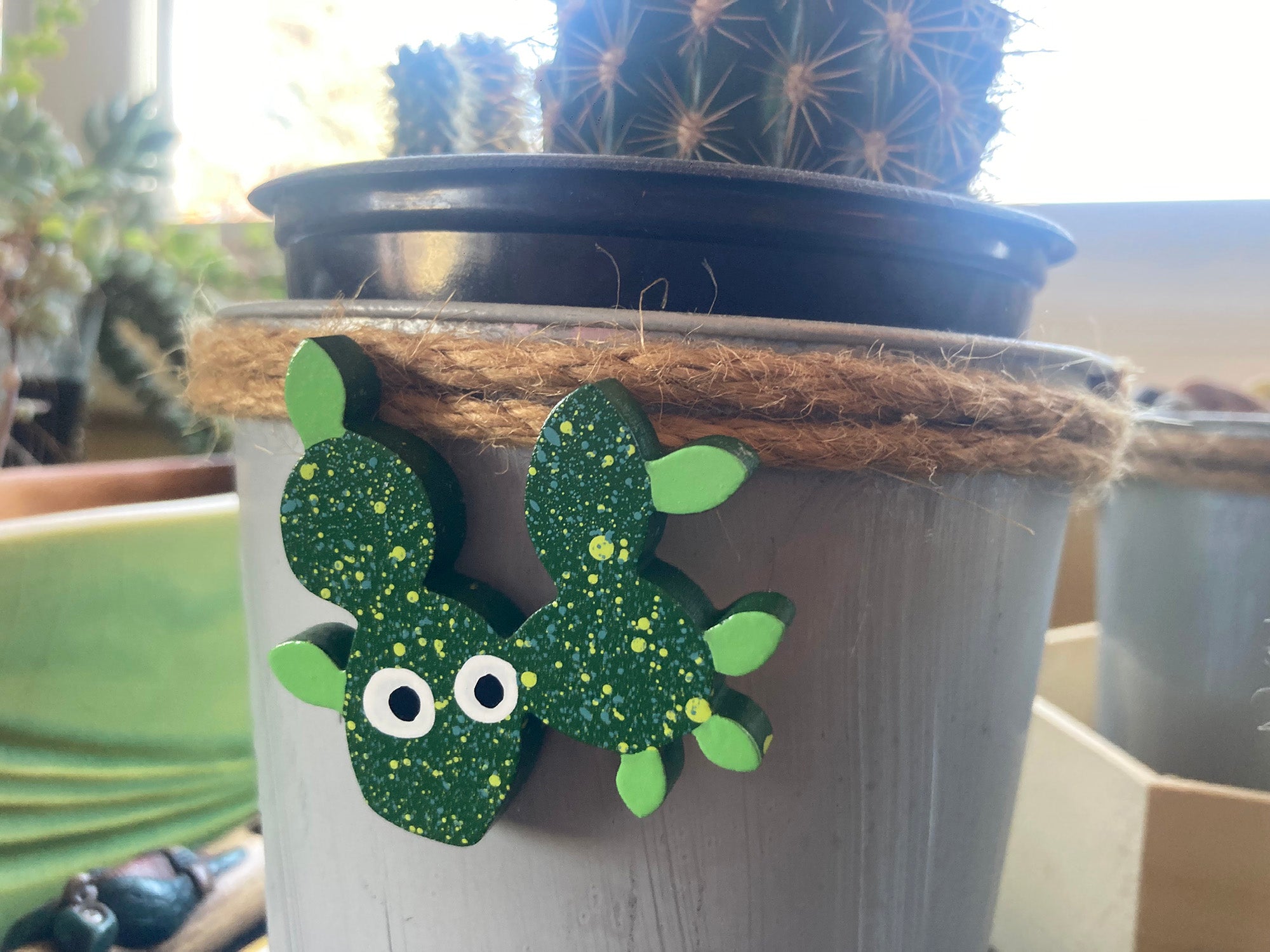 Lucky Cactus Magnet 4-Pack